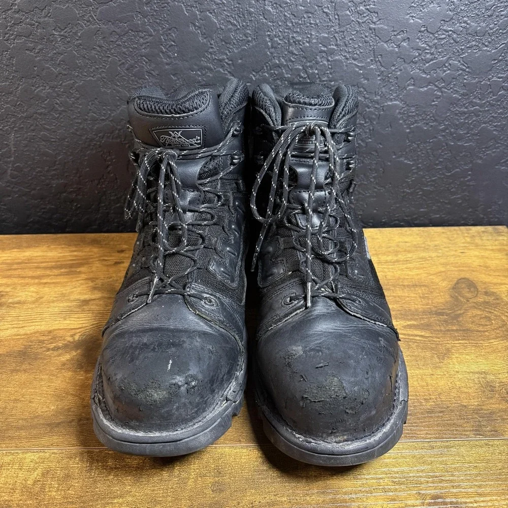 Thorogood Gen-Flex2 804-6447‎ Black Leather Tactical Work Boots Mens 13W
